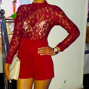 Long sleeve romper